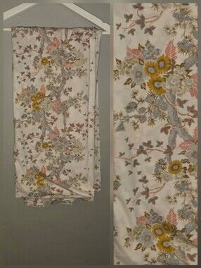 Vintage Queen Wamsutta Ultracale "Veronica" Floral Flat Sheet